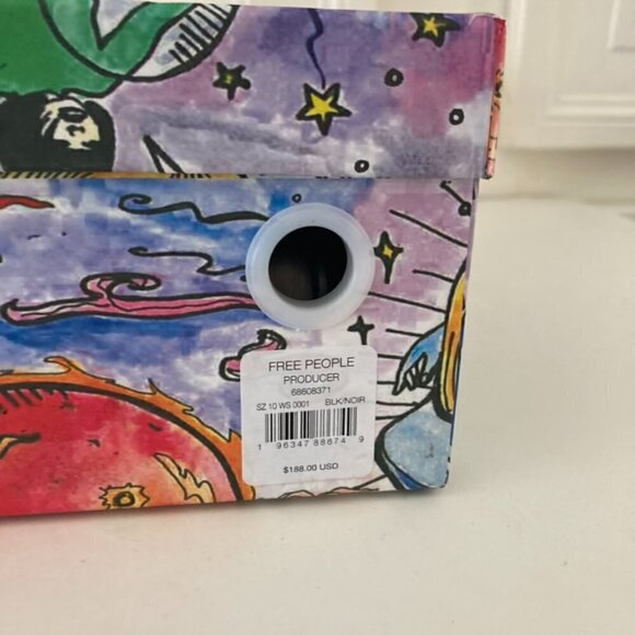 NIB Jeffery Campbell Free People Naomi Black Leather Platform Heels Sz 10 - Picture 2 of 11